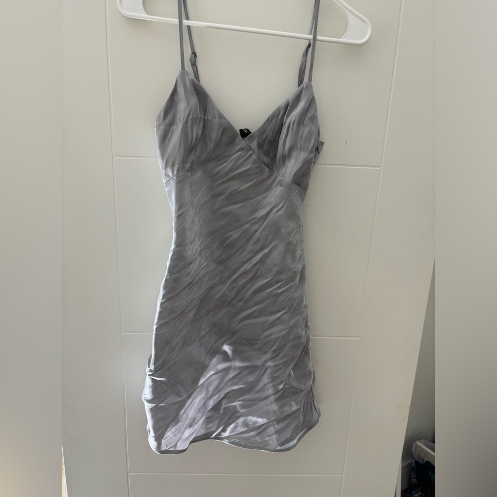 Silver Mini Dress